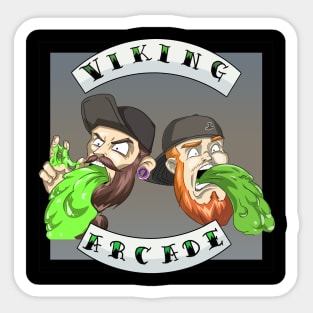 Viking Arcade Puke Sticker